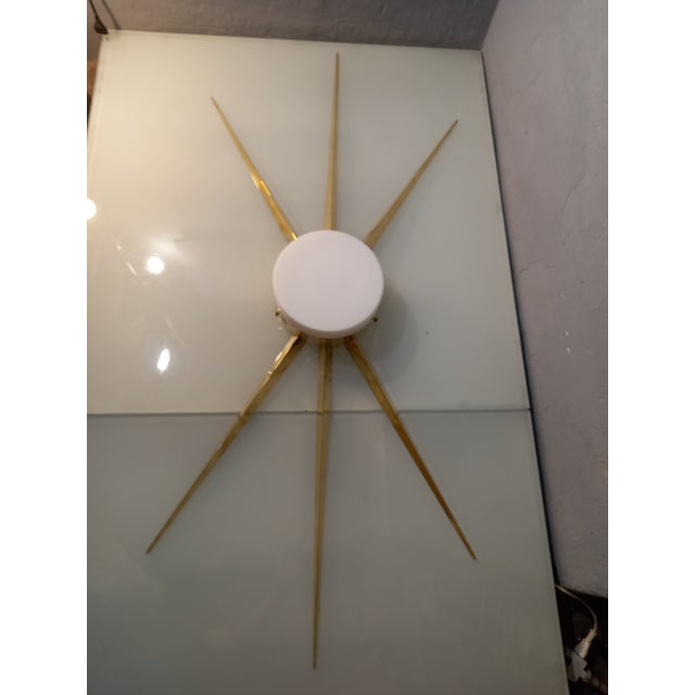 Gold Model Star Comet Wall Light in the style of Gio Ponti For Sale - Image 8 of 9