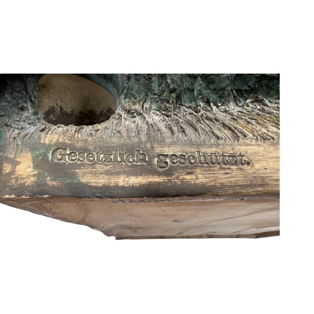 Vintage 3D Wall Relief – European Pastoral Scene, Germany- Set of 2 For Sale - Image 11 of 12