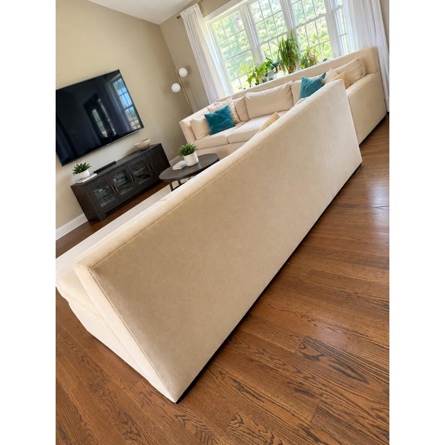 2010s Kreiss Collection Oversized 3-Piece Modular Sectional Sofa With Ottoman For Sale - Image 5 of 9
