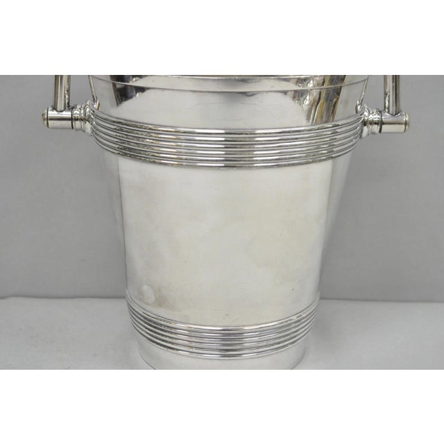 International Wilcox English Regency Silver Plated Champagne Ice Bucket "S" Mono For Sale - Image 11 of 18