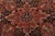 Heriz Rug 8’7” X 12’5” Red Wool Vintage Traditional Hand-Knotted Carpet For Sale In Philadelphia - Image 6 of 15