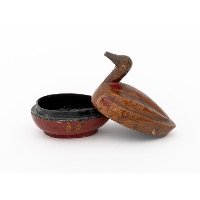 Chinese Duck Form Covered Boxes, 4 For Sale - Image 13 of 14