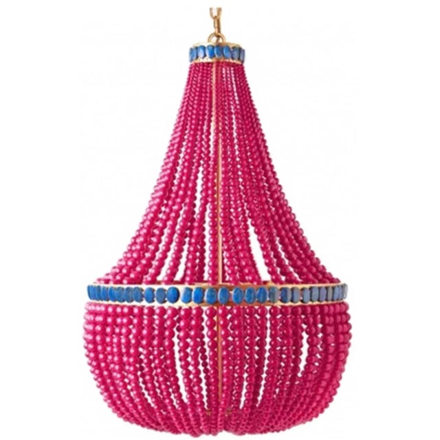 Marjorie Skouras Design Silvio Juan Carlos Lapis Lazuli Empire Chandelier For Sale In Los Angeles - Image 6 of 12