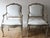 Epoque 18th C Louis XV Armchairs. Original Paint Finish, Signed "BLANCHARD"