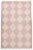 Rose Champagne Blush & Dusty Rose Diamond Checker Zanafi Flatweave Moroccan Wool Rug 5x7 For Sale - Image 8 of 8