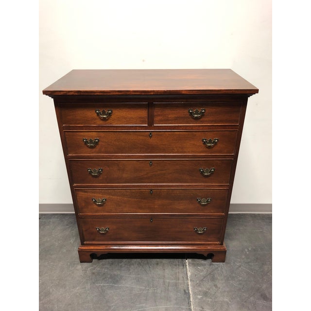 Vintage Craftique Solid Mahogany Chippendale Tall Chest of Drawers Chairish