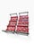 Vintage Mid-Century Modern Stackable Red & Black Geometric Metal Wine Rack For Sale In Portland, ME - Image 6 of 7