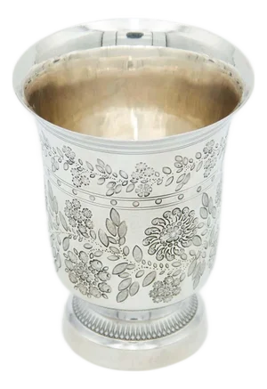 Silver Cup with Floral Motifs
