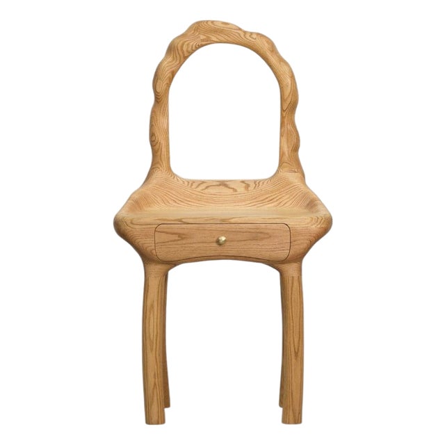 Vanity Red Oak Dressing Table by Alexander Knysch For Sale
