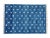Handmade Cotton Diamond Rug, Blue And White 8'x10' For Sale - Image 6 of 7