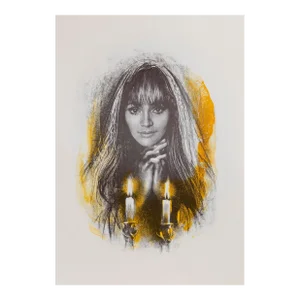Shabbas Candles XV A, Sandu Liberman Lithograph, Unsigned