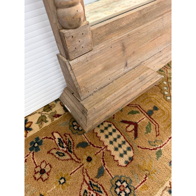 Wood Restoration Hardware Trumeau Mirror For Sale - Image 7 of 12