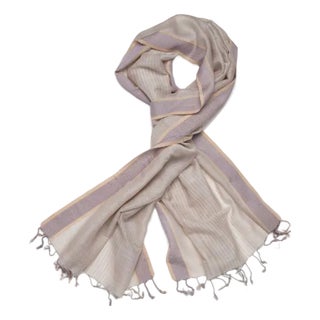Penelope Bisque/Lavender Scarf For Sale