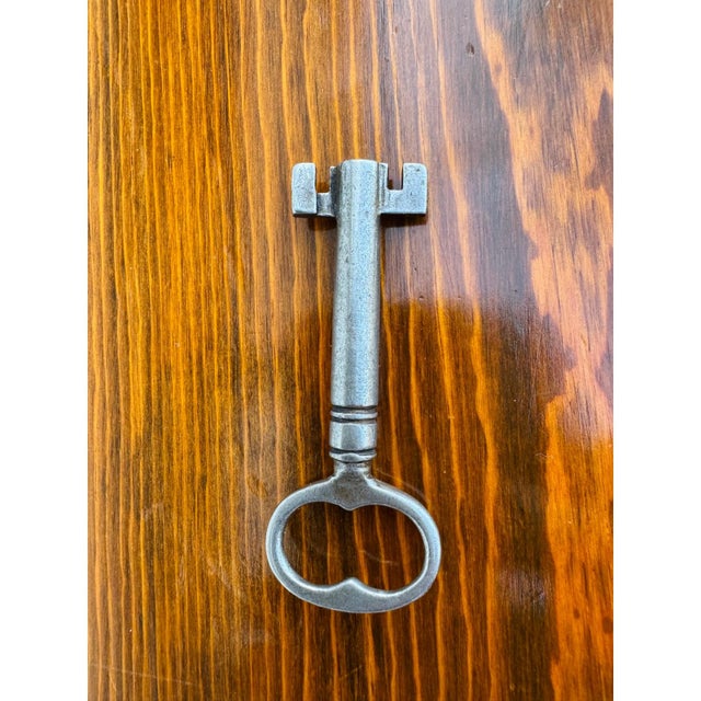 Vintage Wooden Hope Chest W/ Yale Lock – Solid Wood Blanket Chest on Casters For Sale - Image 12 of 17