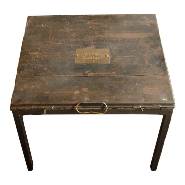 British Campaign Iron Folding Table C. 19th Century For Sale