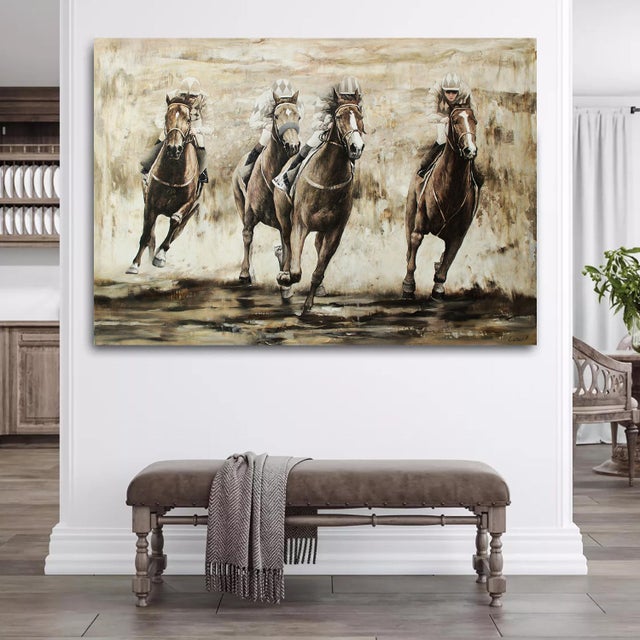 Artist Andrei Sitsko "Gallop" Modern Original Painting For Sale - Image 11 of 11