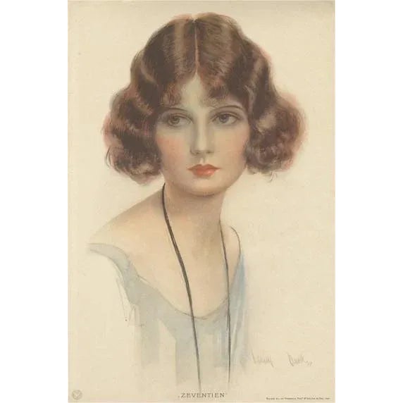 Hartley Davis, Art Deco Portrait, 1924, Lithograph For Sale - Image 10 of 10