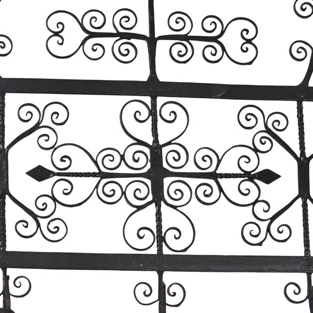 Circa 1820 Continental Hand-Forged Wrought Iron Archelle With Three Utensils For Sale In San Francisco - Image 6 of 11