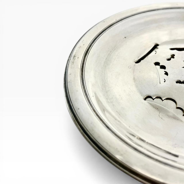 Vintage French Silver Plate Coquillor Butter Press For Sale - Image 4 of 16