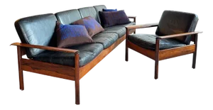 Set of Mid-Century Sofa Set, Gervan, Belgium, 1960s