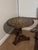 1990s 1980s Maitland-Smith Verre Églomisé Pedestal Table With Brass Lotus Feet For Sale - Image 5 of 8