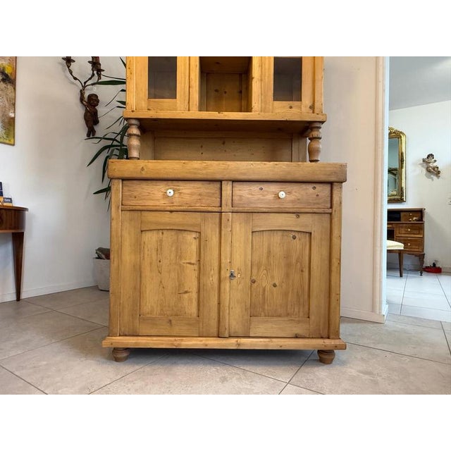 Wood Gründerzeit Wooden Kitchen Cupboard For Sale - Image 7 of 12