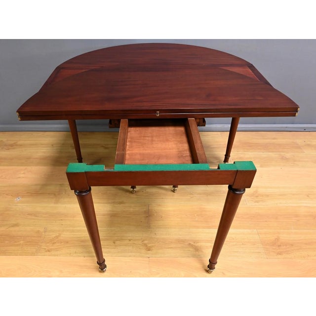 Mahogany Half-Moon Extending Table, Late 19th Century For Sale - Image 14 of 18