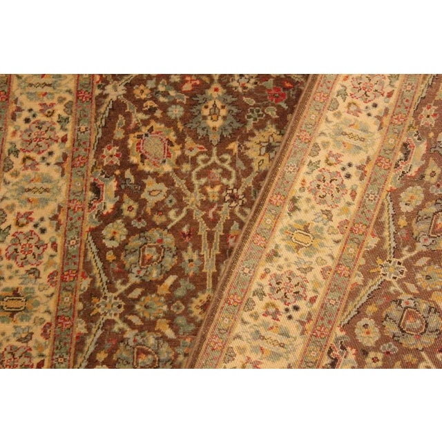 1990s 1990s Semi Antique Istanbul Brown/Ivory Turkish Hand-Knotted Rug -3'1 X 5'1 For Sale - Image 5 of 8