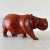 Mid-Century Hand Carved Hippopotamus Sculpture of Solid Teak For Sale - Image 4 of 10