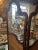 Antique Art Nouveau French Style Three Panel Dressing Screen With 3 Glass Panels For Sale In Minneapolis - Image 6 of 11