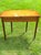 Wood Biggs Furniture, Mahogany, Sheraton Style, Swivel and Hinged Flip Top Mechanism, Game Table, W/Hidden Drawer, Scalloped Edges, and Fluted Legs, 1950 For Sale - Image 7 of 12
