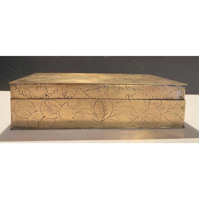 Asian 1930s Chinese Brass Box For Sale - Image 3 of 7