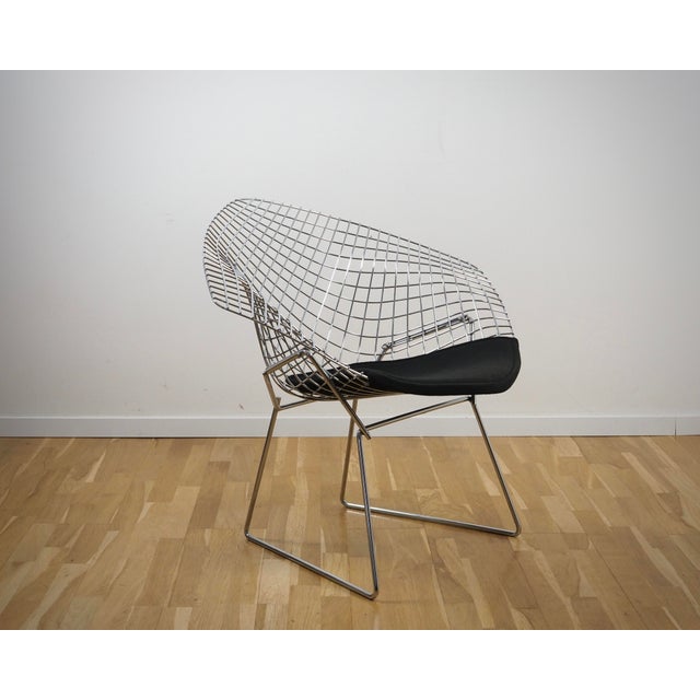 Metal Diamond Chair by Harry Bertoia for Knoll International, 1980s For Sale - Image 7 of 14