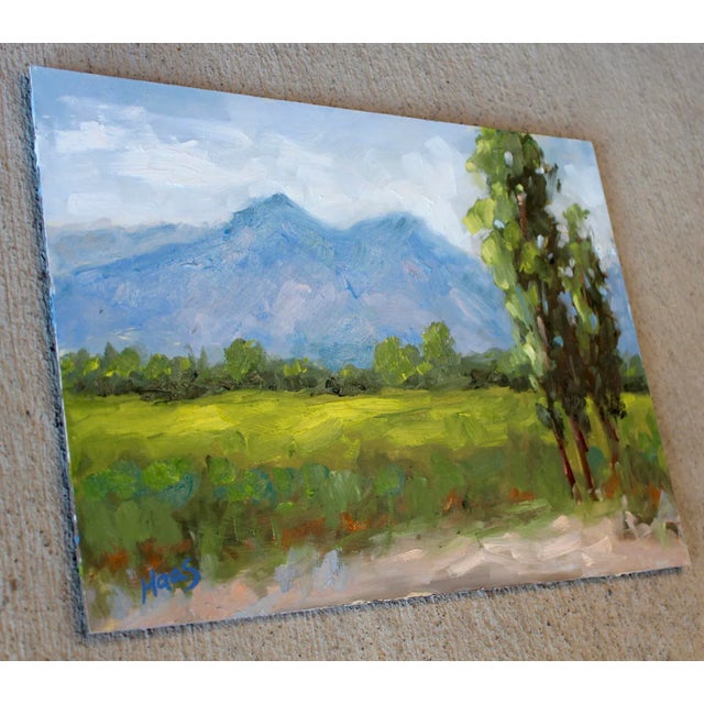 Quiet Places & Desertscapes — Carson Valley Original oil painting by Haas, 12 x 9 unframed masonite, signed. A vibrant...