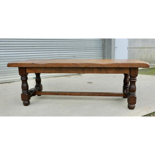 French 12 Seater Oak Farmhouse Table, 1930s For Sale - Image 12 of 12