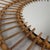 Vintage Round Bamboo Mirror with Faceted Glass, 1950s For Sale - Image 9 of 10