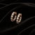 10k Rose Gold 2-1/2 CTTW Natural Diamond Illusion Hoop Earrings, 20 Mm, Pair For Sale - Image 4 of 5