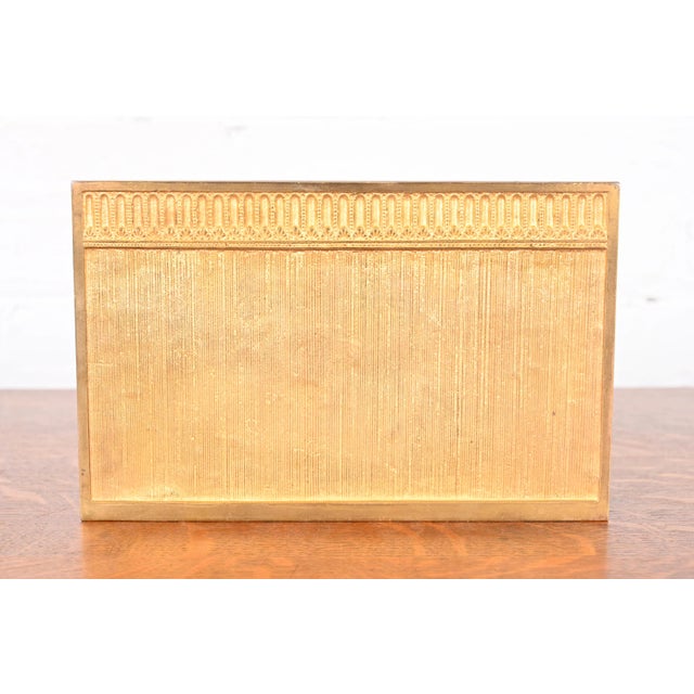 Tiffany Studios New York Adam Bronze Doré Letter Rack For Sale - Image 9 of 12