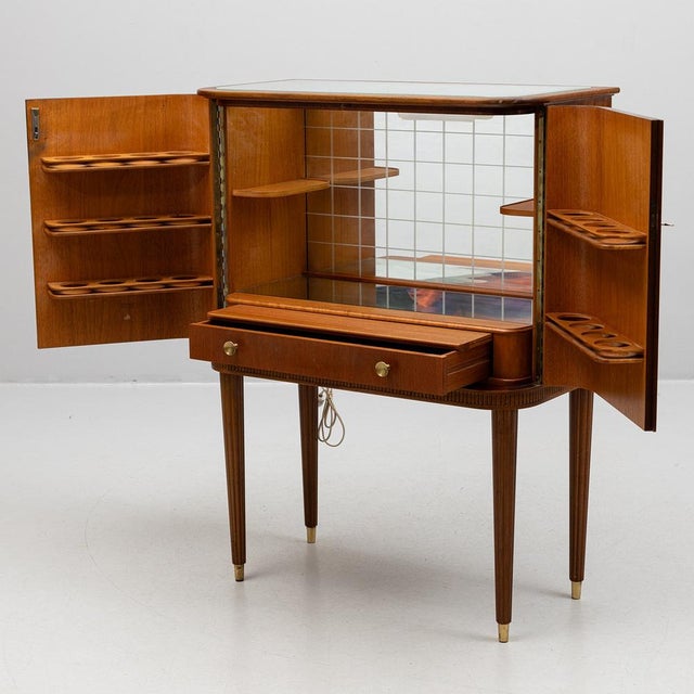 Swedish Modern Bar Cabinet from Förenade Möbler, Sweden, 1940s For Sale - Image 6 of 14