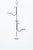 Wrought iron candlestick with four glass inserts. Simple design in wrought iron. Total length: 57 cm Width: 32 cm Length...