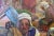 Sellers at the Market Jalal Gharbi 1970 Oil on Canvas, signed lower right 36 x 40 in. (91.44 x 101.6 cm) An oil painting...