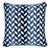Contemporary Schumacher Chevron Strie Velvet 22" Pillow in Lapis For Sale - Image 3 of 3