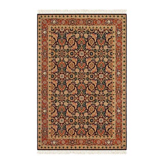 Pasargad DC Navy Blue Hand Knotted Fine Herati Rug For Sale