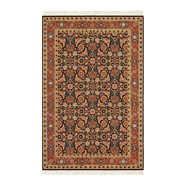 Pasargad DC Navy Blue Hand Knotted Fine Herati Rug For Sale