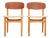 Vintage Model 122 Dining Chairs by Børge Mogensen for Søborg Møbelfabrik, 1950s, Set of 2 For Sale