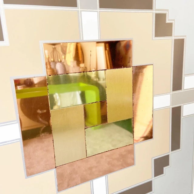 Mid Century Modern Gold and Copper Wall Art by Greg Copeland Chairish