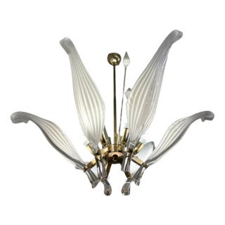 Venetian Chandelier by Franco Luce for Seguso, 1960s For Sale