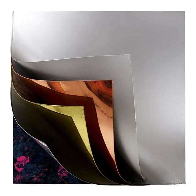 Metal Wings Wall Sculpture by Curtis Jeré, 1990s For Sale