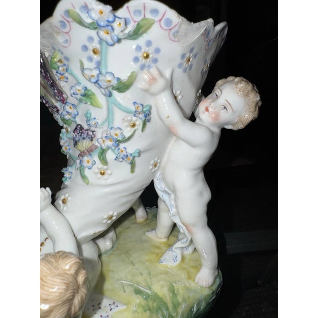 Vion Et Baury 19th Century Bisque Porcelain Figural Compote Made for the Paris Exposition For Sale - Image 14 of 14