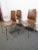 Chestnut Three Mid-Century Modern Bent Plywood Chairs For Sale - Image 8 of 8